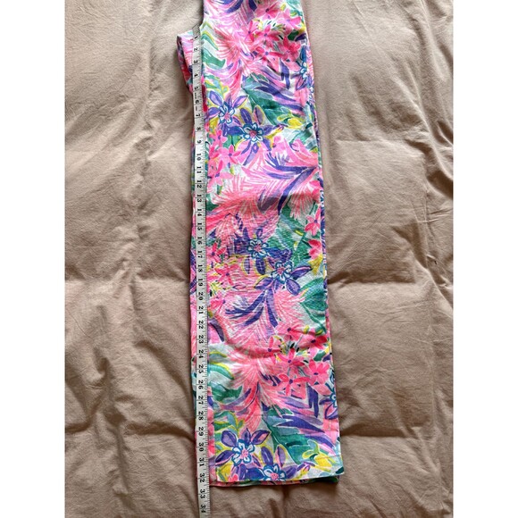 NWT Lilly Pulitzer Womens XS Beach Palazzo Pants Pink It Was All A Dream Linen - Picture 7 of 8